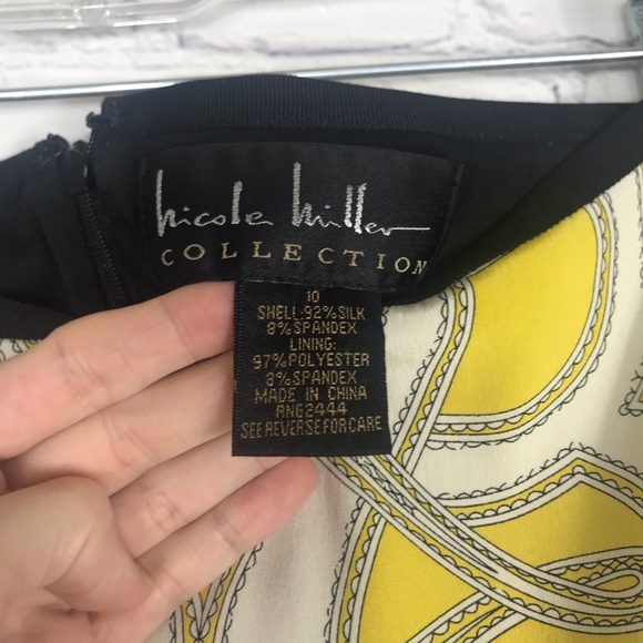 Nicole Miller Collection Black & Yellow Skirt - Picture 3 of 4